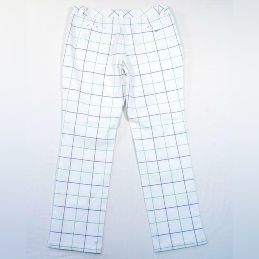 Nike Golf Tour Performance Dri Fit White Windowpane Plaid Golf Pants​
